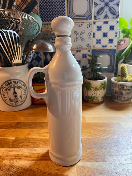 Bouteille à eau de vie vintage Vieille Réserve Revol en porcelaine - Made in France