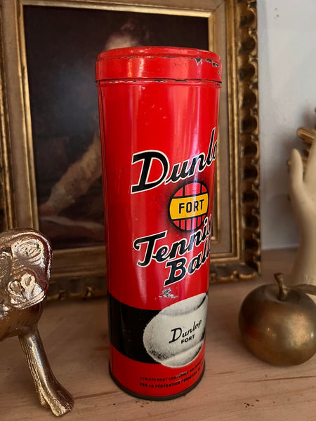 Boite de balles vintage Dunlop Fort Tennis Balls - Années 50