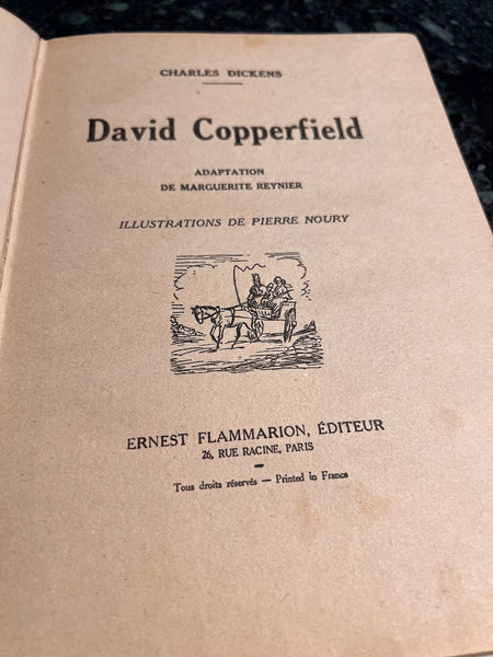 Livre David Copperfield par Charles Dickens - Editions Ernest Flammarion - 1947