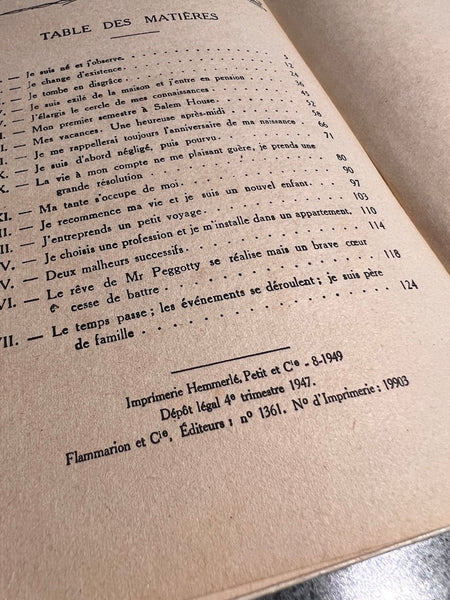 Livre David Copperfield par Charles Dickens - Editions Ernest Flammarion - 1947