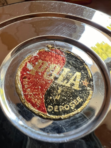 3 pots de cuisine vintages DAB - POLA - en cuivre chromé - Années 70