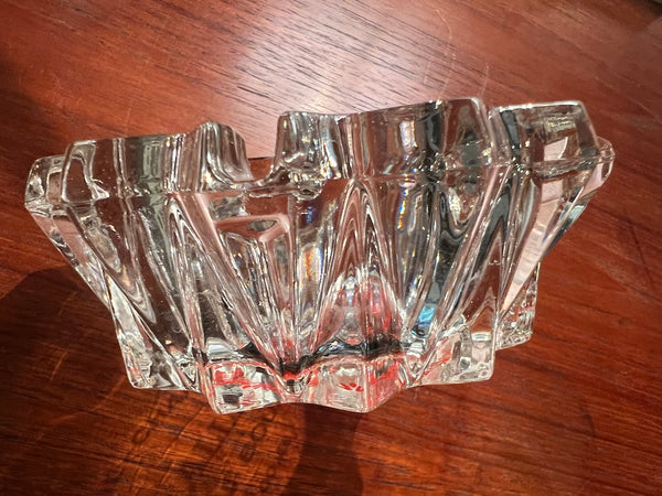 Cendrier en verre vintage Boucherie Charcuterie Guy Allin - Années 70