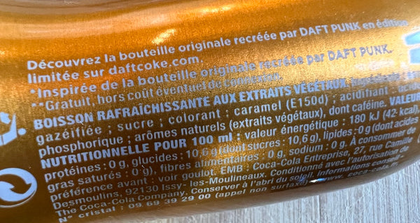 Duo de bouteilles Coca Cola X Daft Punk or et argent - 2011