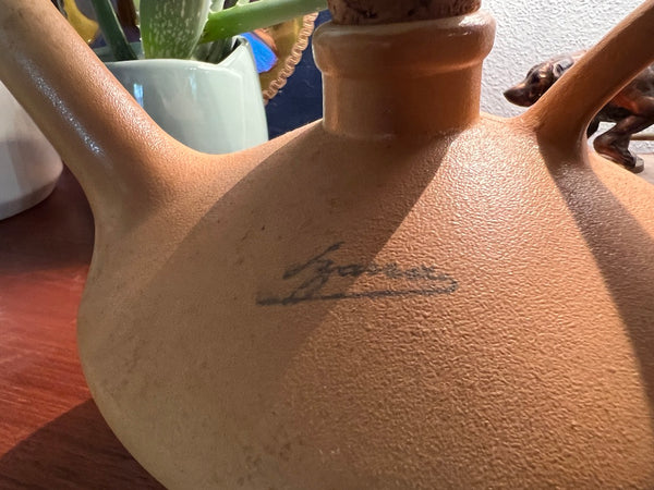 Pichet / carafe Izarra vintage du Pays Basque en grès - Années 50/60