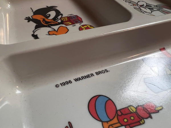 Assiette / plateau repas vintage à 3 compartiments - Warner Bros - 1996