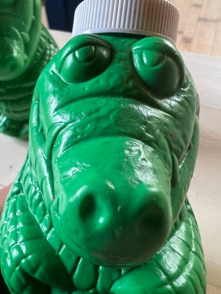 Gourde vide pour enfant vintage Krazy Kooler crocodile - Made in Mexico - 90's