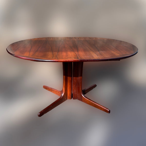 Table à manger extensible scandinave par Niels Otto Moller en bois de rose Danemark 1960