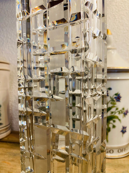 Vase vintage Lausitzer Glas Germany en cristal - Années 50